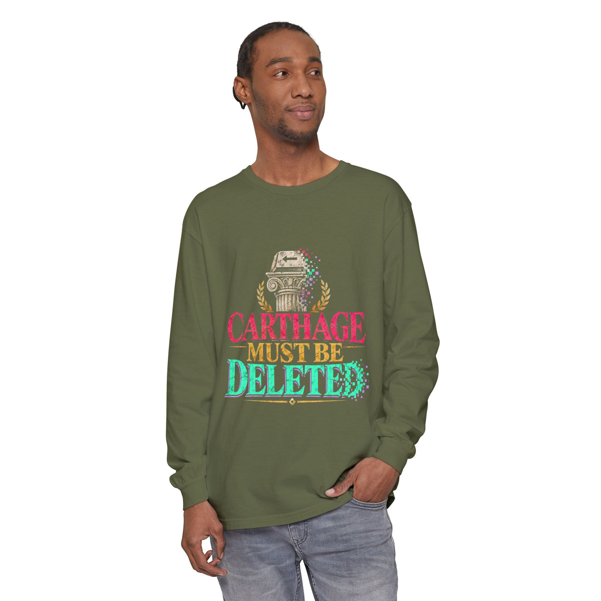 Carthage Must Be Deleted Long Sleeve T-Shirt