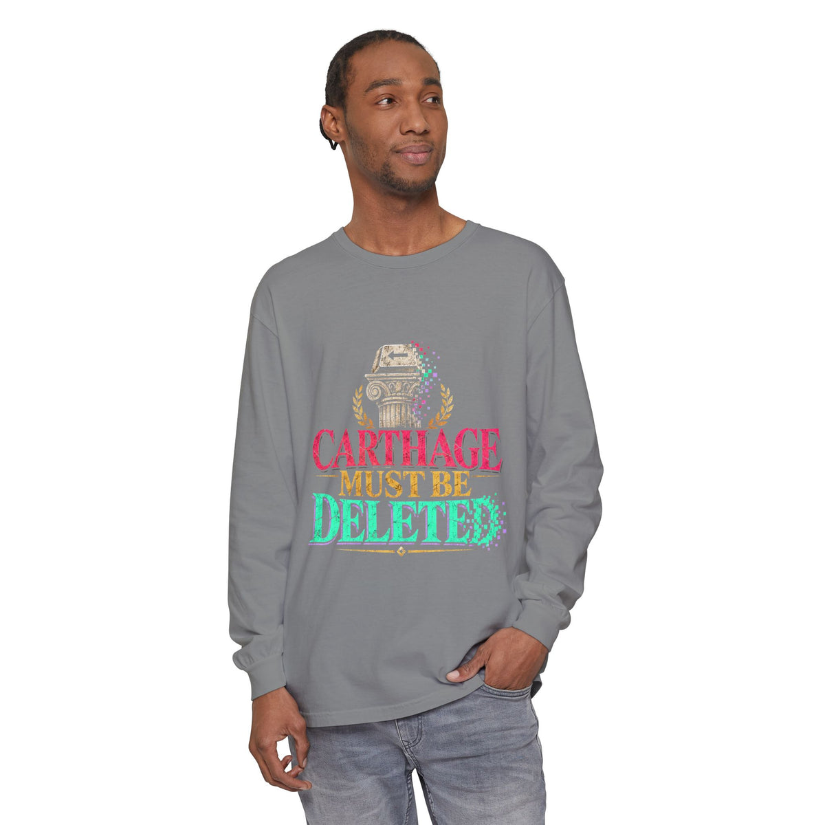 Carthage Must Be Deleted Long Sleeve T-Shirt