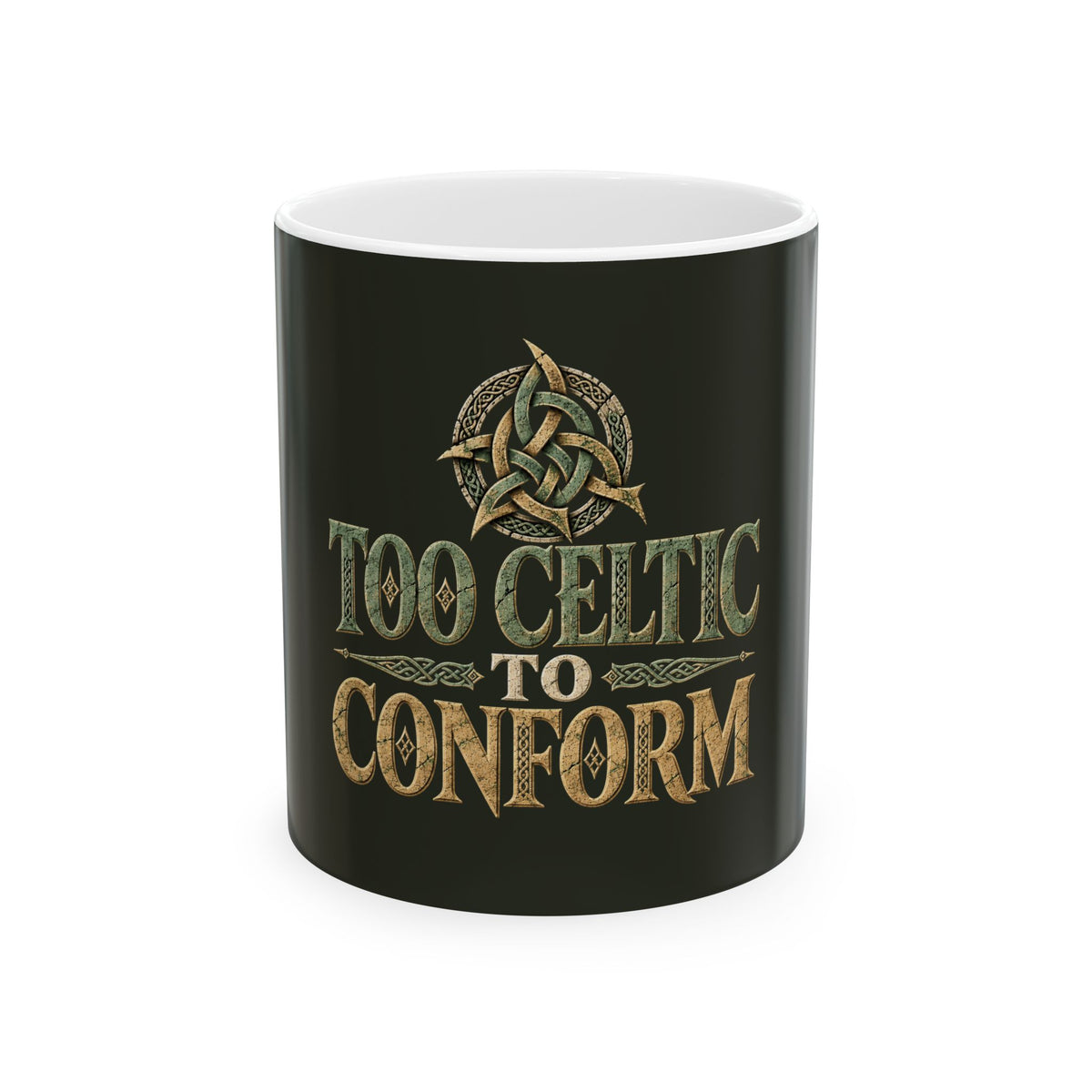 Too Celtic to Conform Celtic Knot Ceramic Mug