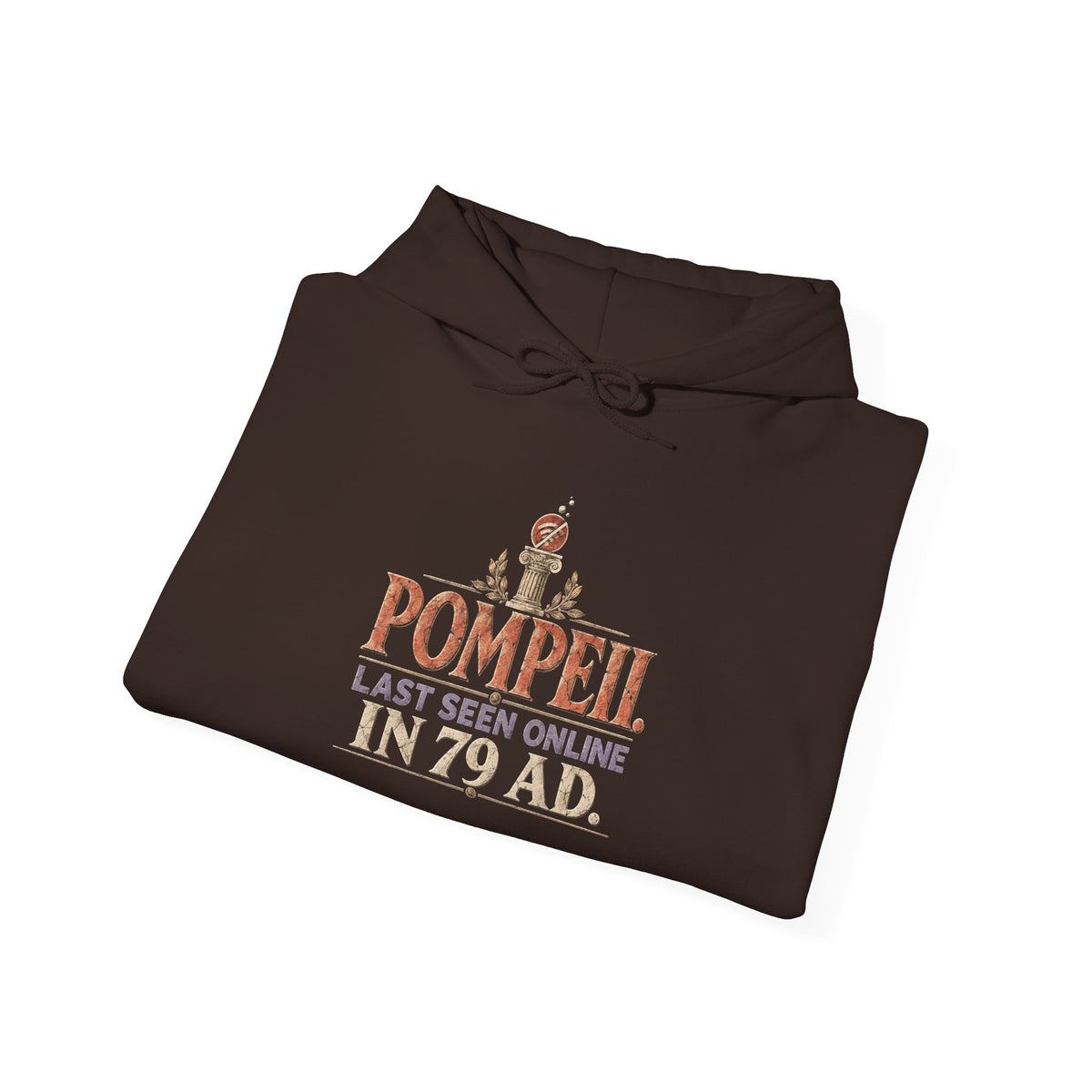 Pompeii Last Seen Online in 79 AD History Hoodie