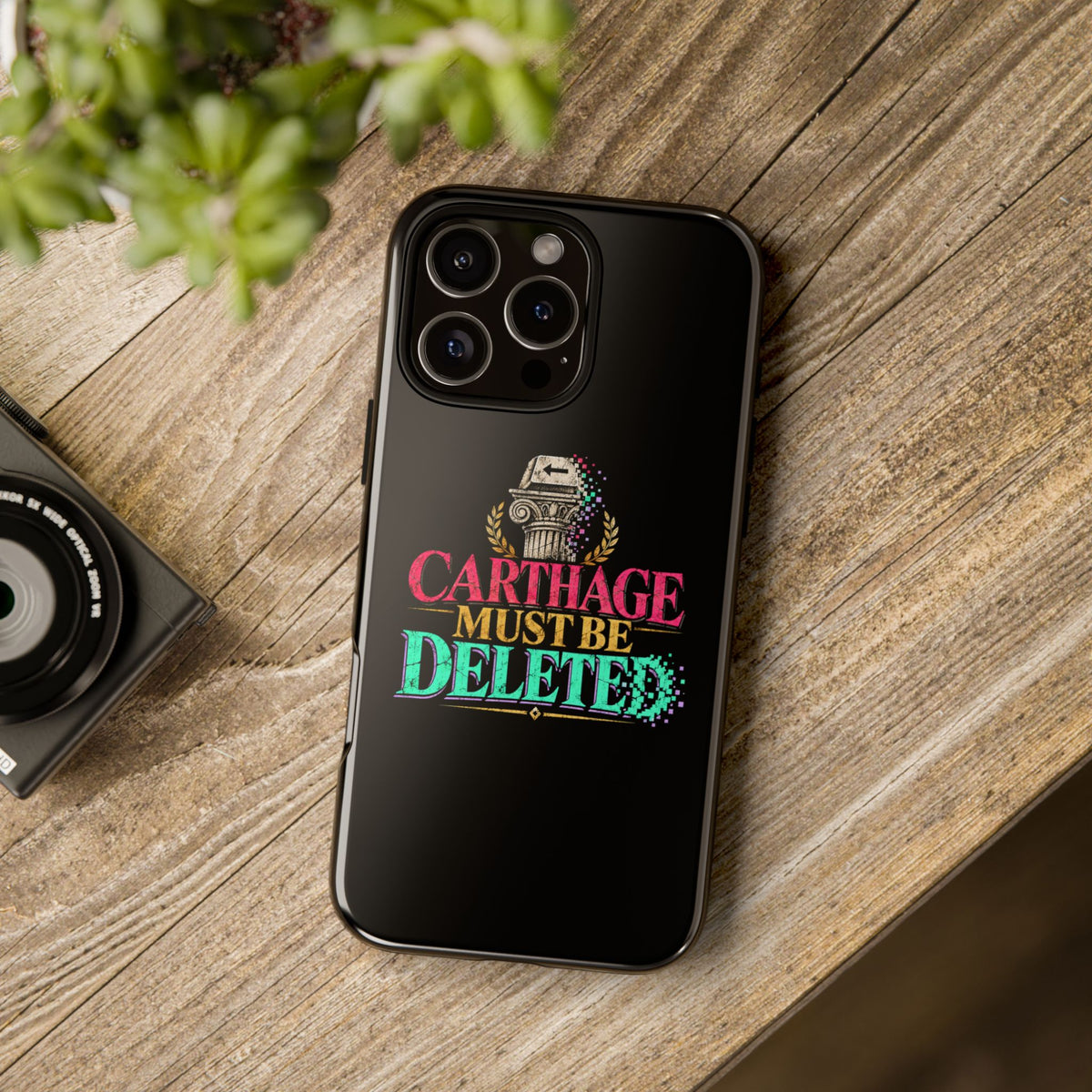 Carthage Must Be Deleted Tough Phone Case
