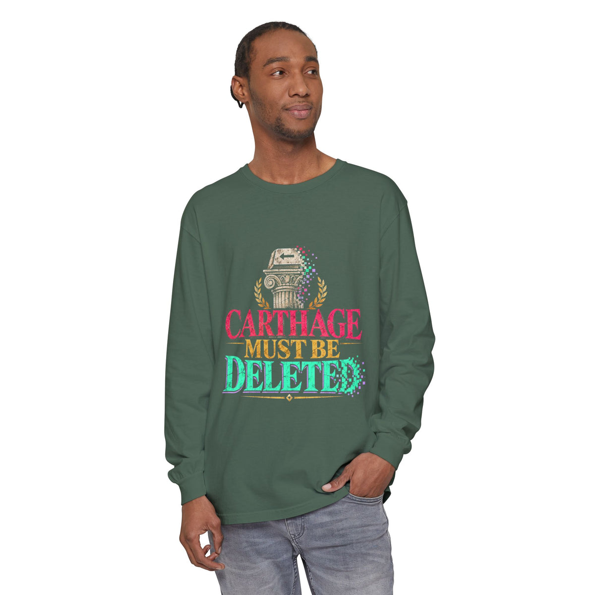 Carthage Must Be Deleted Long Sleeve T-Shirt