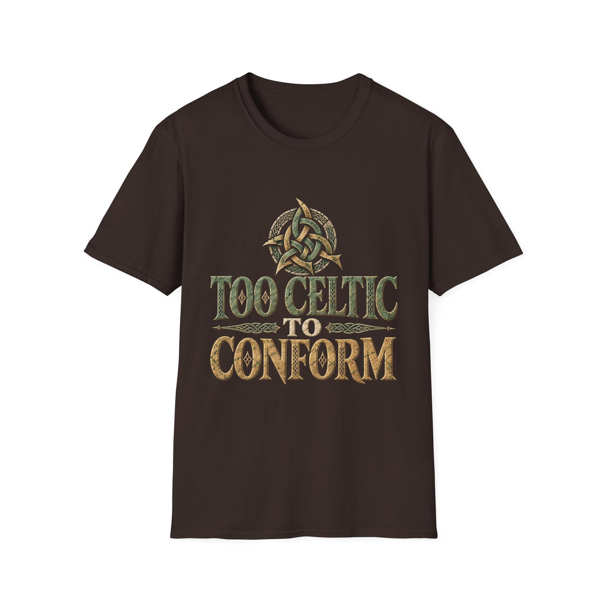 Too Celtic to Conform T-Shirt – Celtic Pride Graphic Tee
